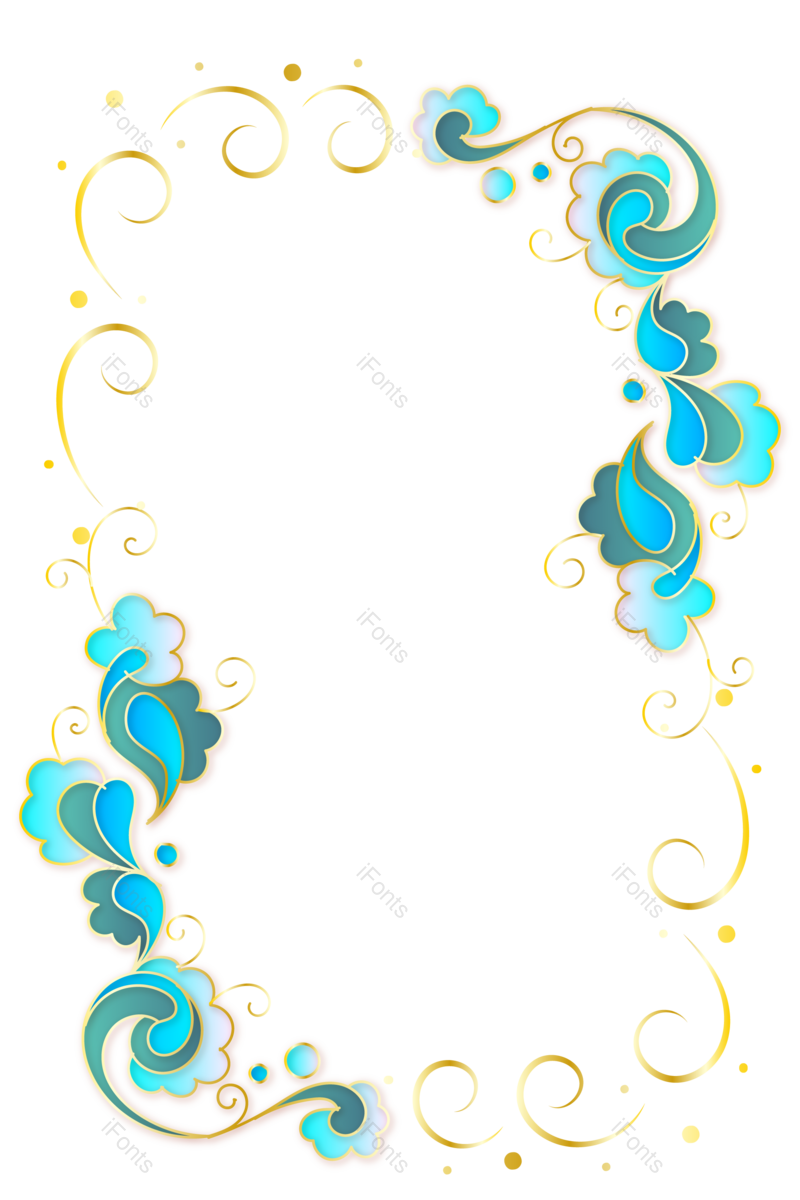 边框图片,中国风元素,素材PNG,花边免抠素材